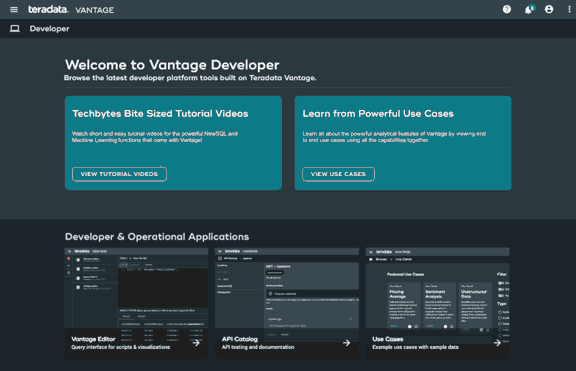 Streamlined Vantage developer experience